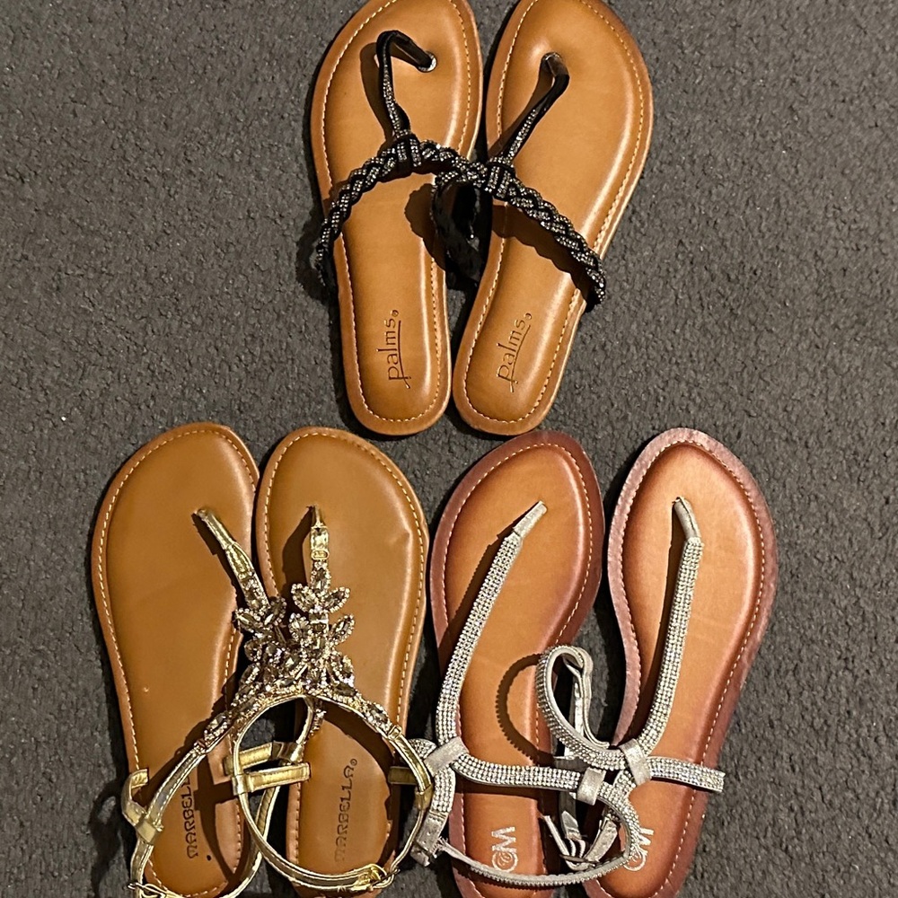 Stylish Brown Sandals Trio